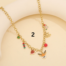 Carregar imagem no visualizador da galeria, Stainless Steel Christmas Charms Necklaces