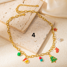 Carregar imagem no visualizador da galeria, Stainless Steel Christmas Charms Necklaces