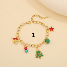 Cargar imagen en el visor de la galería, Stainless Steel Christmas Charms Bracelets
