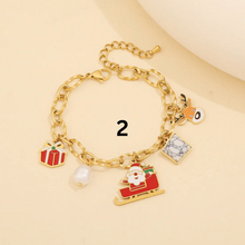 Cargar imagen en el visor de la galería, Stainless Steel Christmas Charms Bracelets