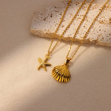 Charger l'image dans la galerie, Stainless Steel Marine & Pearls Necklaces