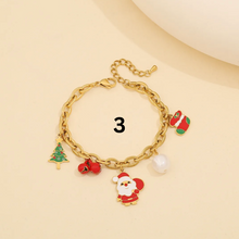 Cargar imagen en el visor de la galería, Stainless Steel Christmas Charms Bracelets