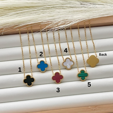 Charger l'image dans la galerie, Stainless Steel Clover Necklace