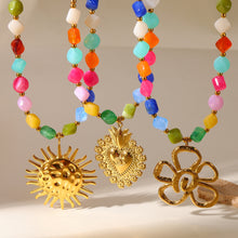 Load image into Gallery viewer, Colorful Beads & Pendants Necklace