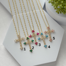 Charger l'image dans la galerie, Plating inlay Cross pendant Necklace