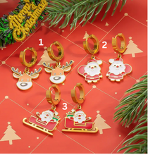 Load image into Gallery viewer, Stainless Steel Christmas Charms Earrings