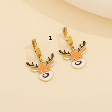 Load image into Gallery viewer, Stainless Steel Christmas Charms Earrings