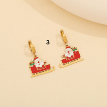 Load image into Gallery viewer, Stainless Steel Christmas Charms Earrings