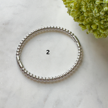 Charger l'image dans la galerie, Stainless Steel Silver Textured Bangles