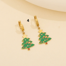 Load image into Gallery viewer, Stainless Steel Christmas Charms Earrings