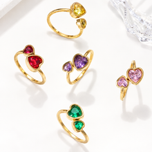 Carica l'immagine nel visualizzatore di Gallery, Heart Shape Open Rings