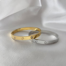 Charger l'image dans la galerie, Stainless Steel with 4 Stones Bangle
