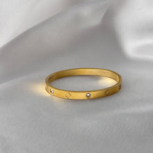 Charger l'image dans la galerie, Stainless Steel Crystal & Clover Bangles