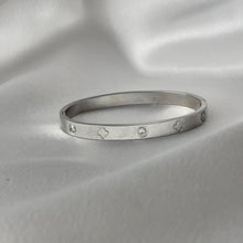 Charger l'image dans la galerie, Stainless Steel Crystal & Clover Bangles
