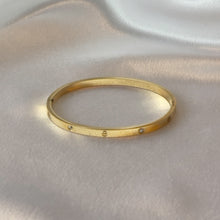 Charger l'image dans la galerie, Stainless Steel Slim with 4 Stones Bangle