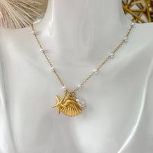 Charger l'image dans la galerie, Stainless Steel Marine & Pearls Necklaces