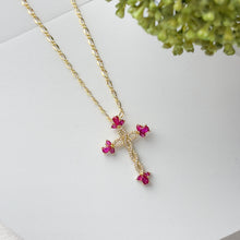 Charger l'image dans la galerie, Plating inlay Cross pendant Necklace