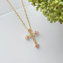 Charger l'image dans la galerie, Plating inlay Cross pendant Necklace