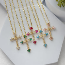 Charger l'image dans la galerie, Plating inlay Cross pendant Necklace