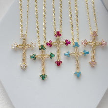 Charger l'image dans la galerie, Plating inlay Cross pendant Necklace
