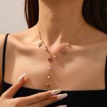 Carregar imagem no visualizador da galeria, Stainless Steel Long Charms Necklaces