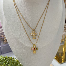 Carica l'immagine nel visualizzatore di Gallery, Stainless Steel Crystal Cross