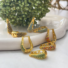 Load image into Gallery viewer, Plating Inlay Chandelier Earrings