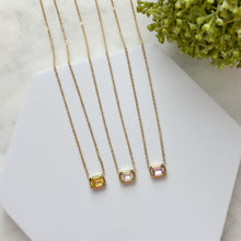 Charger l'image dans la galerie, Dainty Geometric Inlay Zircon Necklaces