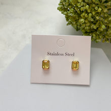 Charger l'image dans la galerie, Geometric Inlay Zircon Earrings