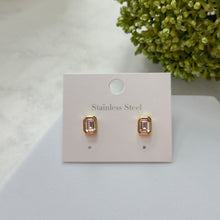 Charger l'image dans la galerie, Geometric Inlay Zircon Earrings