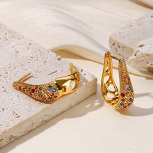 Load image into Gallery viewer, Plating Inlay Chandelier Earrings
