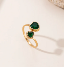 Carica l'immagine nel visualizzatore di Gallery, Heart Shape Open Rings