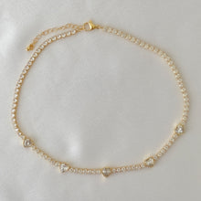 Charger l'image dans la galerie, White Tennis Chain Crystal Necklace