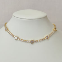Charger l'image dans la galerie, White Tennis Chain Crystal Necklace