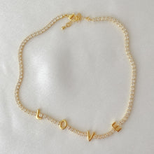 Charger l'image dans la galerie, White Tennis Chain Crystal Necklace
