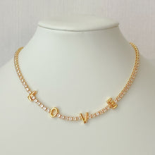 Charger l'image dans la galerie, White Tennis Chain Crystal Necklace