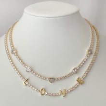 Charger l'image dans la galerie, White Tennis Chain Crystal Necklace