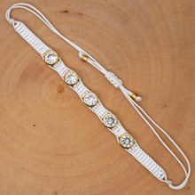 Cargar imagen en el visor de la galería, Pulsera Multicapa Cuentas Arroz Blanco