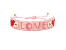 Cargar imagen en el visor de la galería, Conjunto de pulsera rosa amorosa