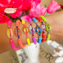 Cargar imagen en el visor de la galería, Pulseras de arcilla blanda de verano