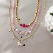 Load image into Gallery viewer, 3 Styles of Pink #3 Necklaces
