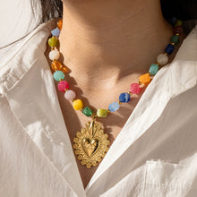 Load image into Gallery viewer, Colorful Beads &amp; Pendants Necklace
