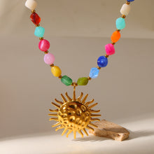 Load image into Gallery viewer, Colorful Beads &amp; Pendants Necklace
