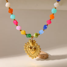 Load image into Gallery viewer, Colorful Beads &amp; Pendants Necklace
