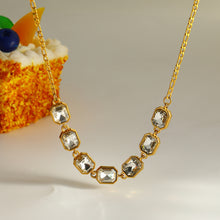 Load image into Gallery viewer, Stainless Steel Zircon Necklaces
