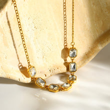 Load image into Gallery viewer, Stainless Steel Zircon Necklaces

