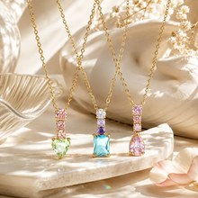 Cargar imagen en el visor de la galería, Isabell Zircon Inlay Necklaces
