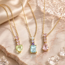 Cargar imagen en el visor de la galería, Isabell Zircon Inlay Necklaces
