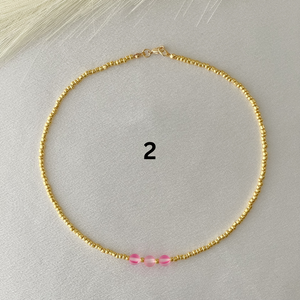 3 Styles of Pink #2 Necklaces