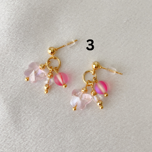 Pink Stud Earrings